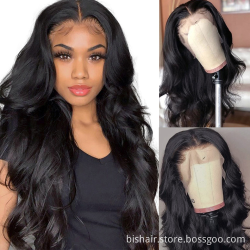 4/27 Black ladies lace front wig 100% human straight hair 13x4T partial pre-pull front mesh wig bleached knot wig Brazilian hair